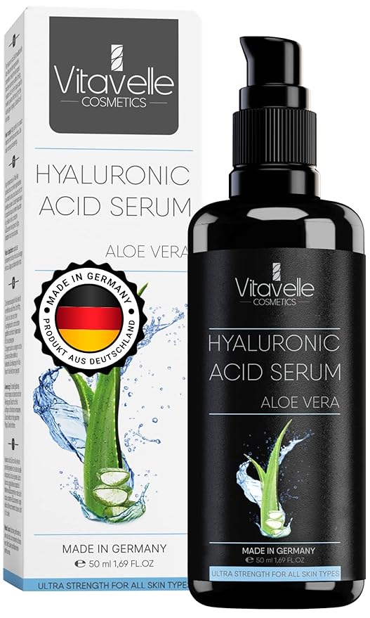 Hyaluronic Acid Serum with Aloe Vera – Anti Aging Aloe Hyaluronic Acid Face Serum