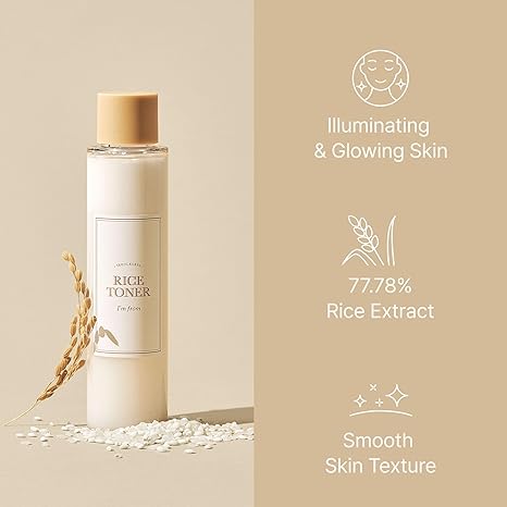 I'm From Rice Toner, 77.78% Rice Extract from Korea, Glow Essence with Niacinamide, Hydrating for Dry Skin